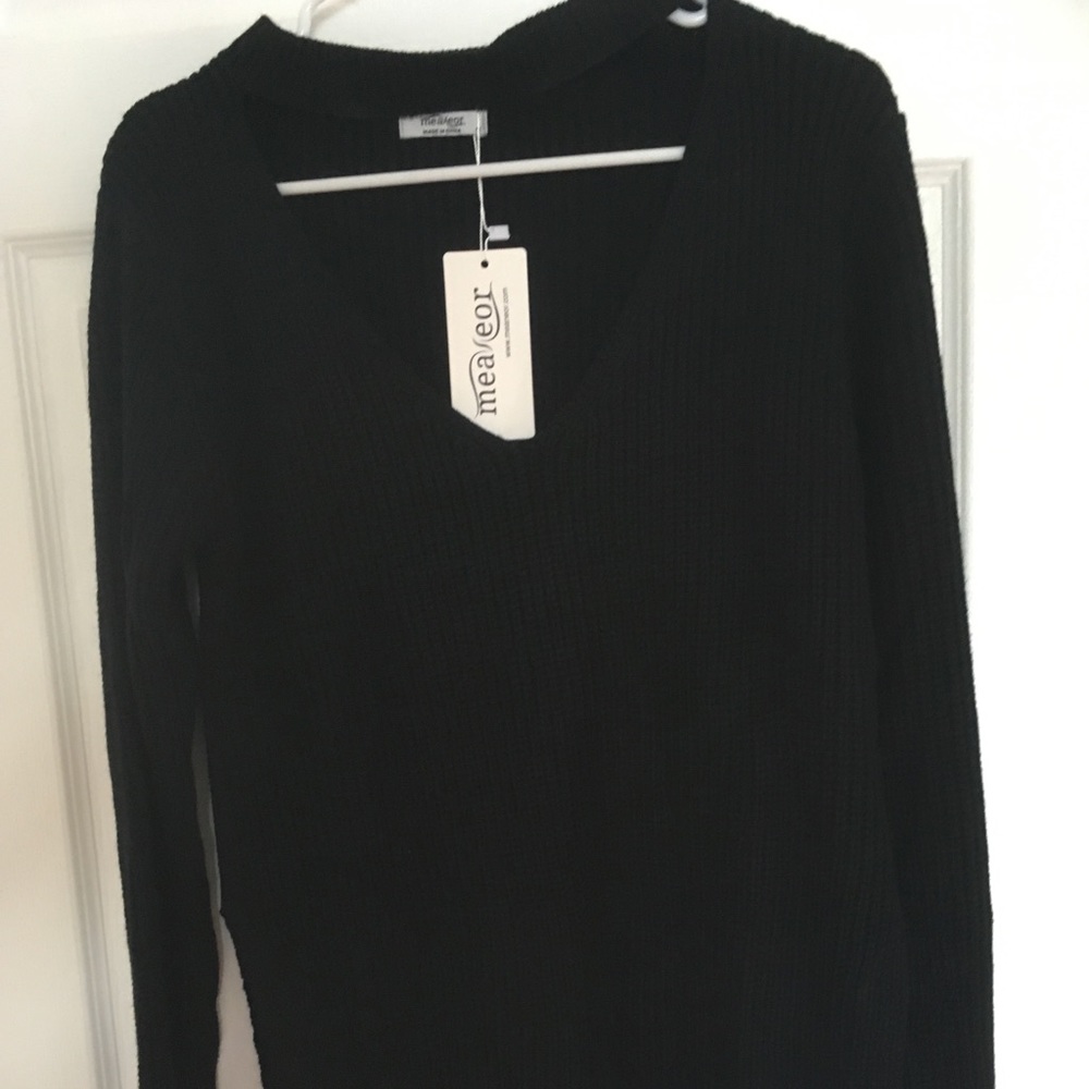 Casual V Neck Loose Knit Sweater *Brand New*